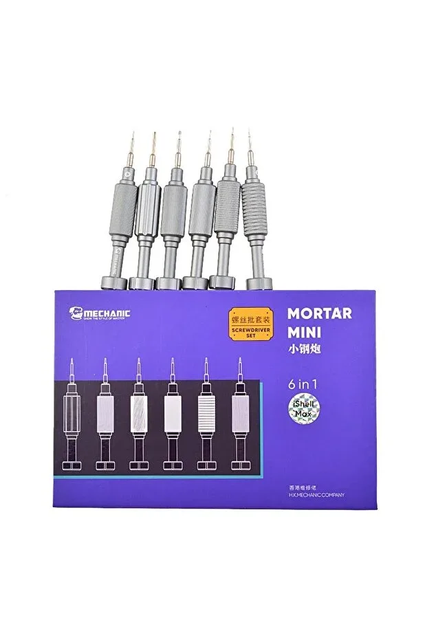 Mortar Mini iShell Max S2 Çelik 6 Parça Tornavida Seti - görsel 2